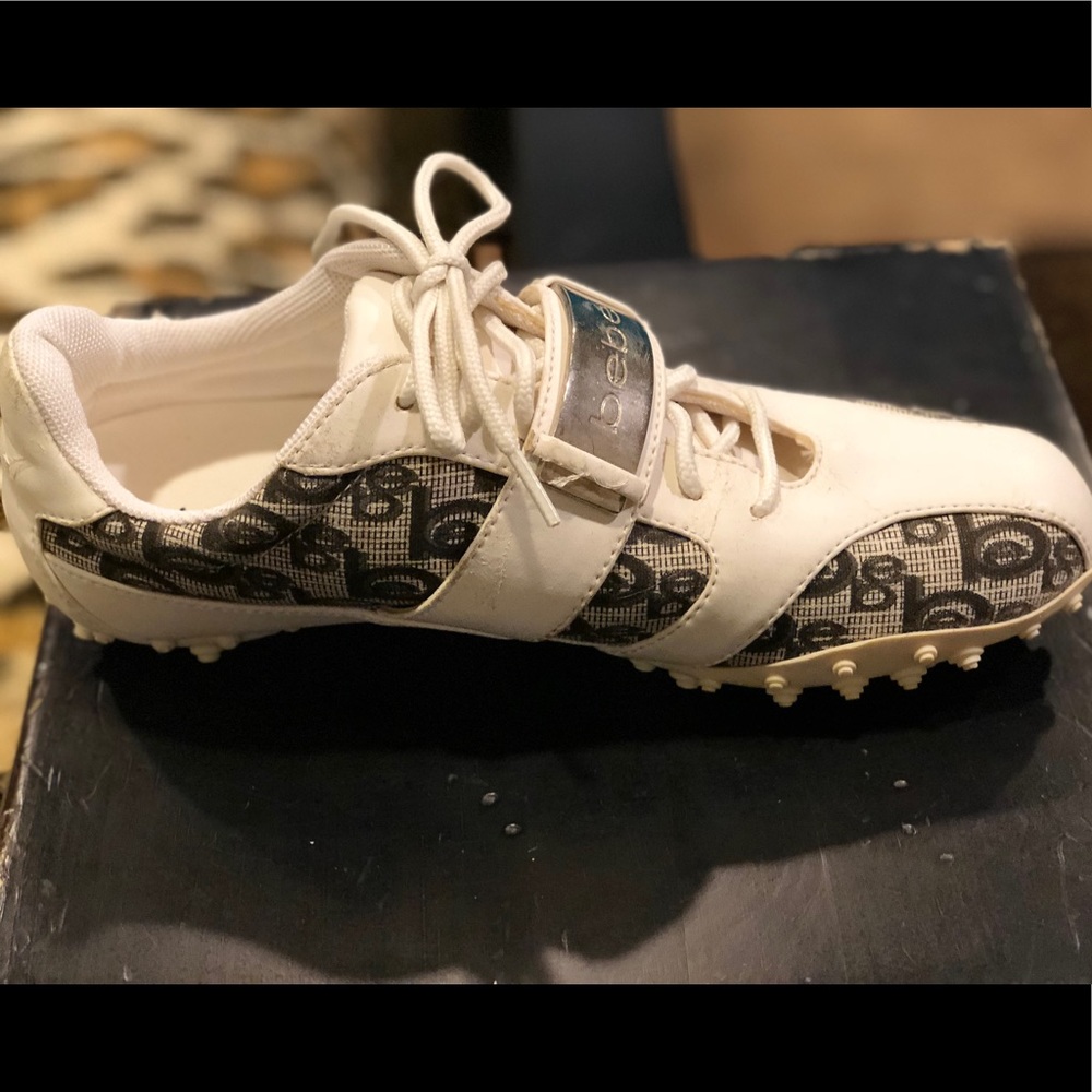 💥BEBE💥Off White Tennis Shoes!