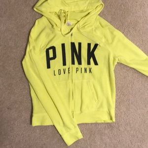PINK zip up hoodie