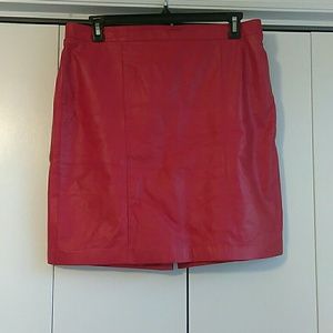 Genuine Leather Skirt