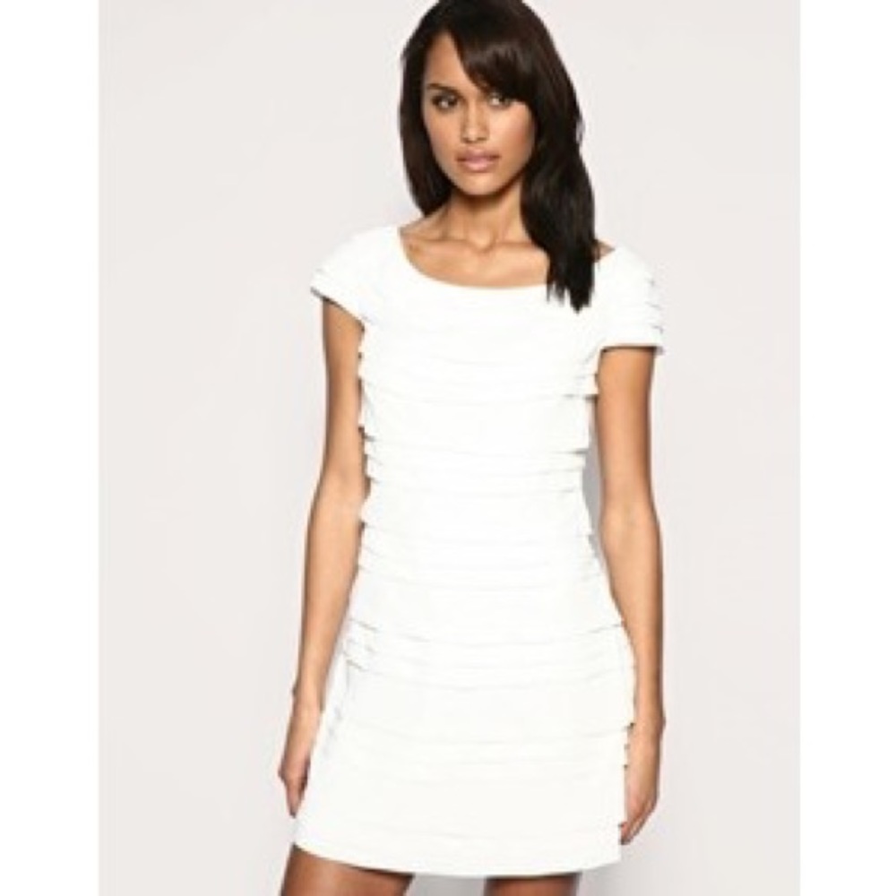NWT French Connection Pennys party dress in white