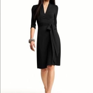 Black Banana Republic Wrap Dress