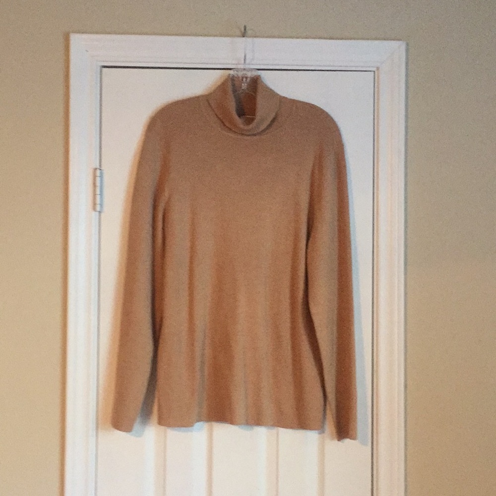 Chico’s size 3 camel color turtle neck