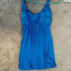 Royal blue mini dress