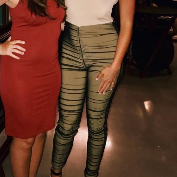 black ruched jumpsuit