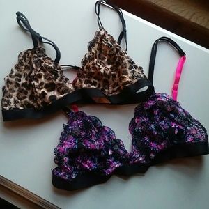 VS Pink bralettes