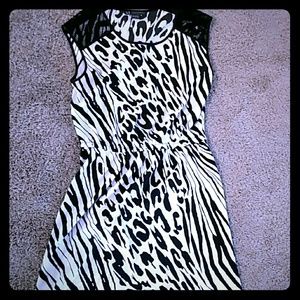 Armani Exchange zebra print mini dress
