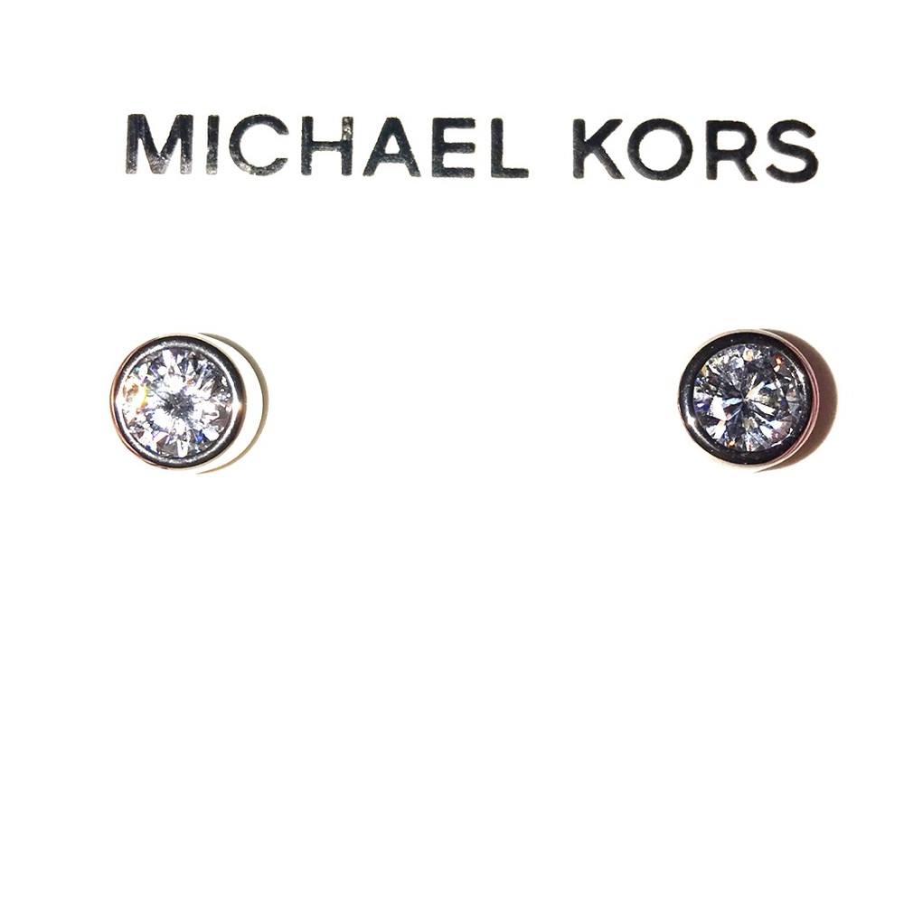 Michael Kors round stud earrings
