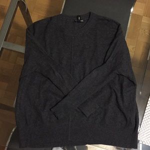 Aqua grey crew neck sweater