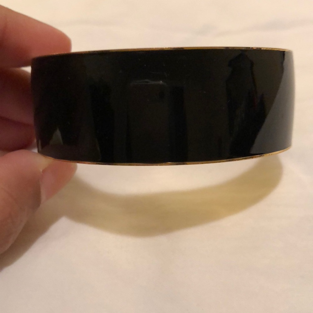 J. Crew black enamel bracelet