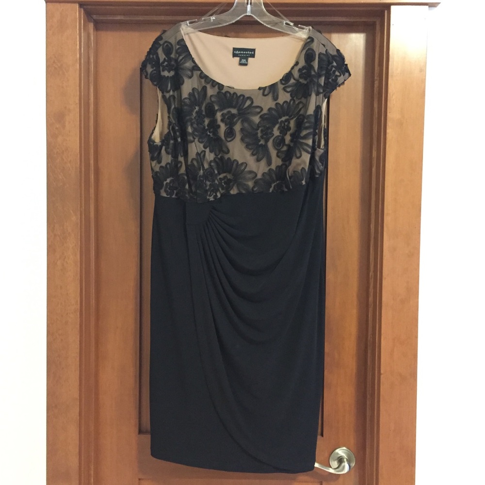 Black lace cocktail or party dress