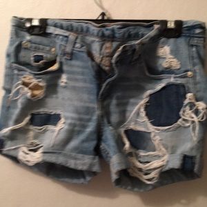 Rag & Bone/JEAN denim jean shorts distressed so 26