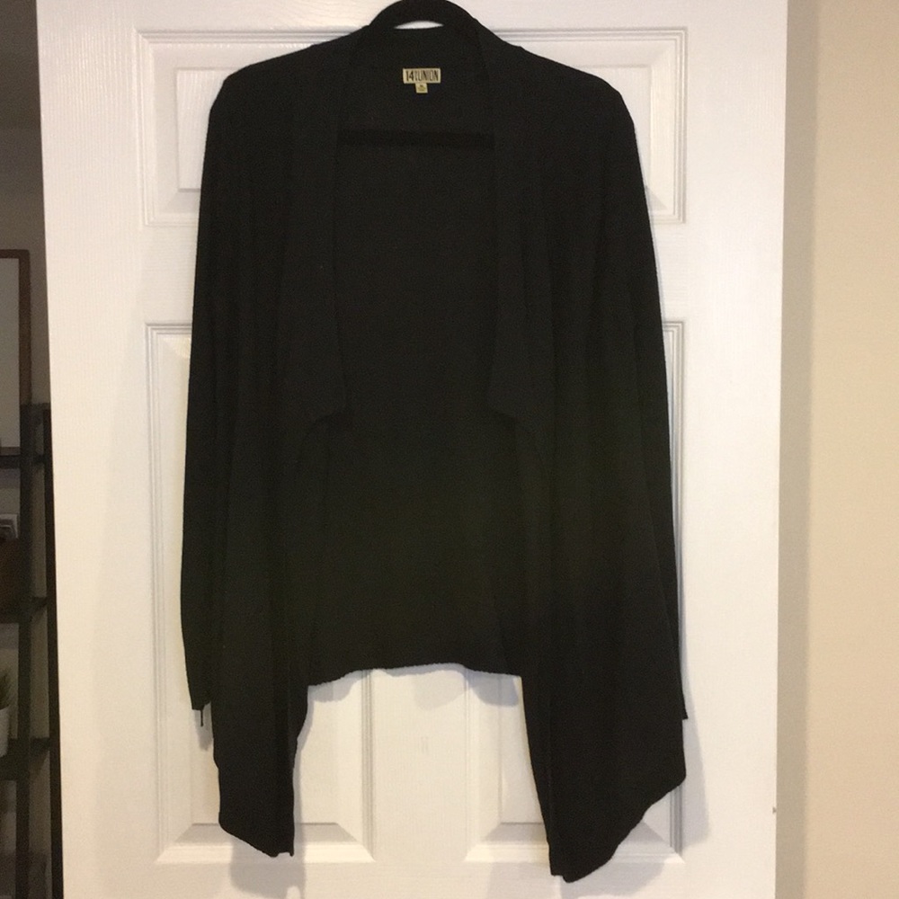 Nordstrom 14th & Union Black Cardigan Sweater