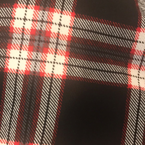 ❤️ Black Red Plaid Holiday High Waist Midi Skirt - Picture 5 of 5