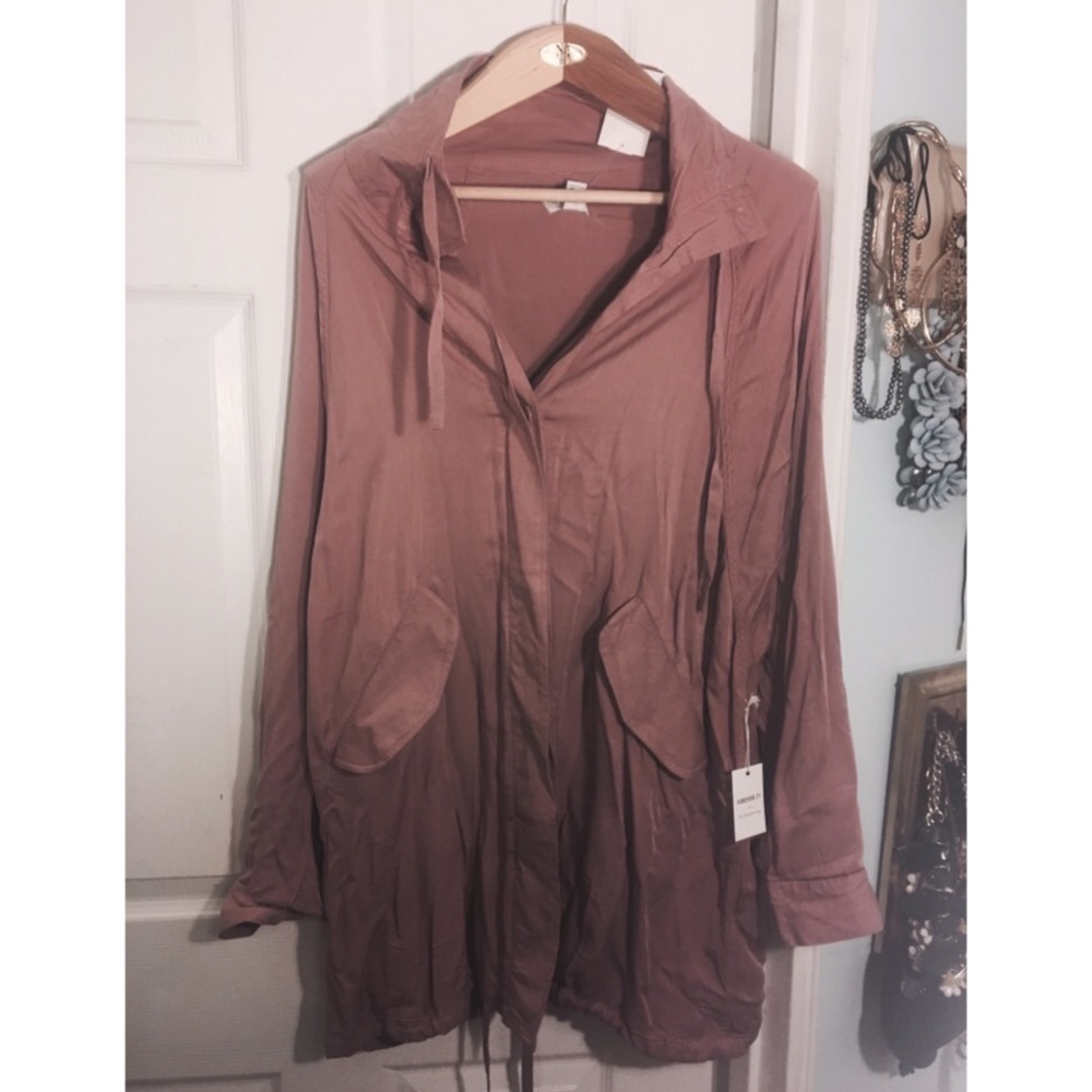 Mauve Pink duster coat