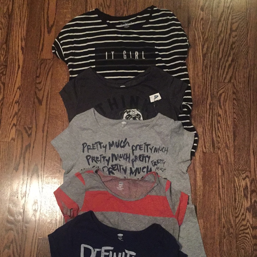 6 Girls Old Navy T-Shirts Size XXL (16)