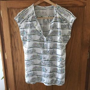 Cute Patterned Vacation Blouse