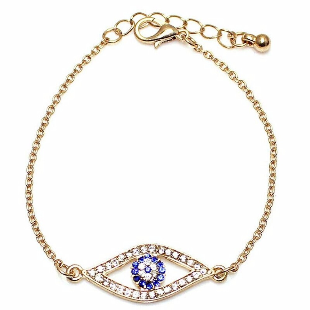 Gold Karma Evil Eye Bracelet