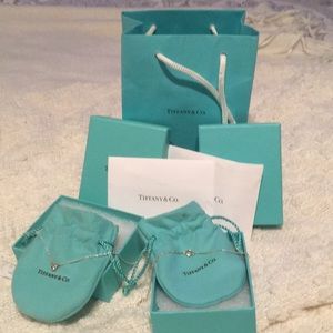 Tiffany & Co Aquamarine necklace & bracelet bundle