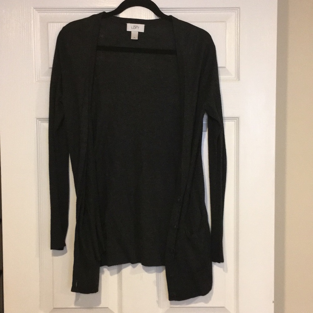 Loft Dark Charcoal Cardigan