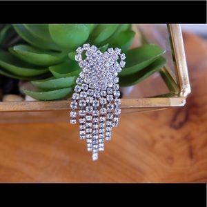 Rhinestone Heart Shape Fringe BellyButton Ring