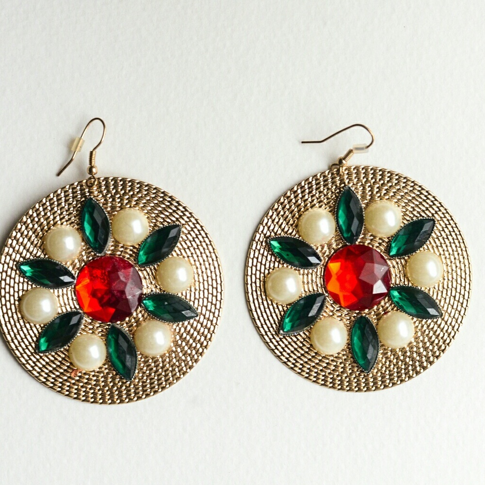 Jeweled earrings
