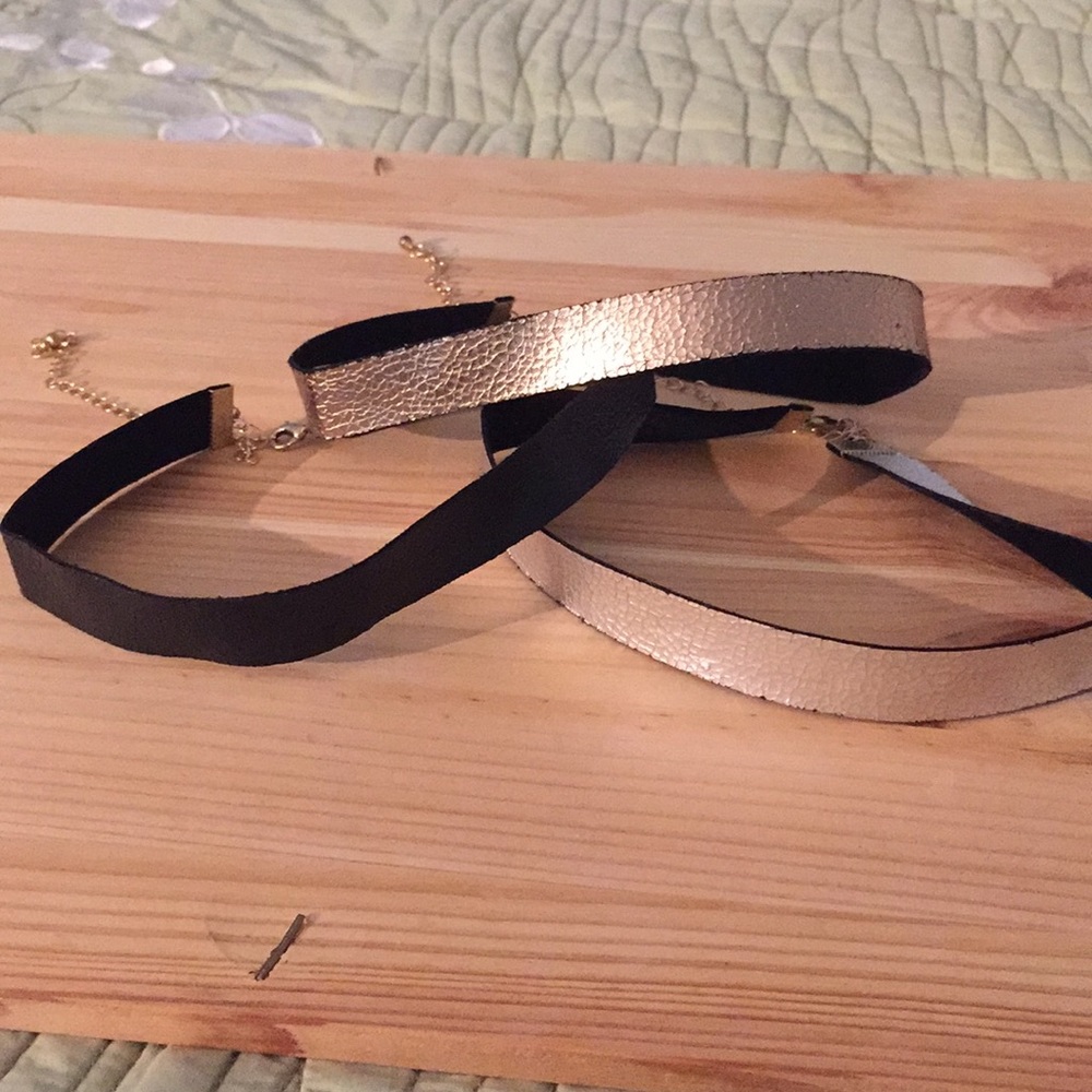 Metallic Chokers - Set of 3