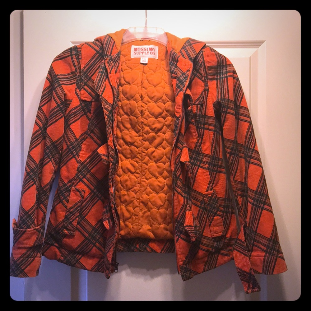 Orange/plaid Mossimo Supply Co. jacket