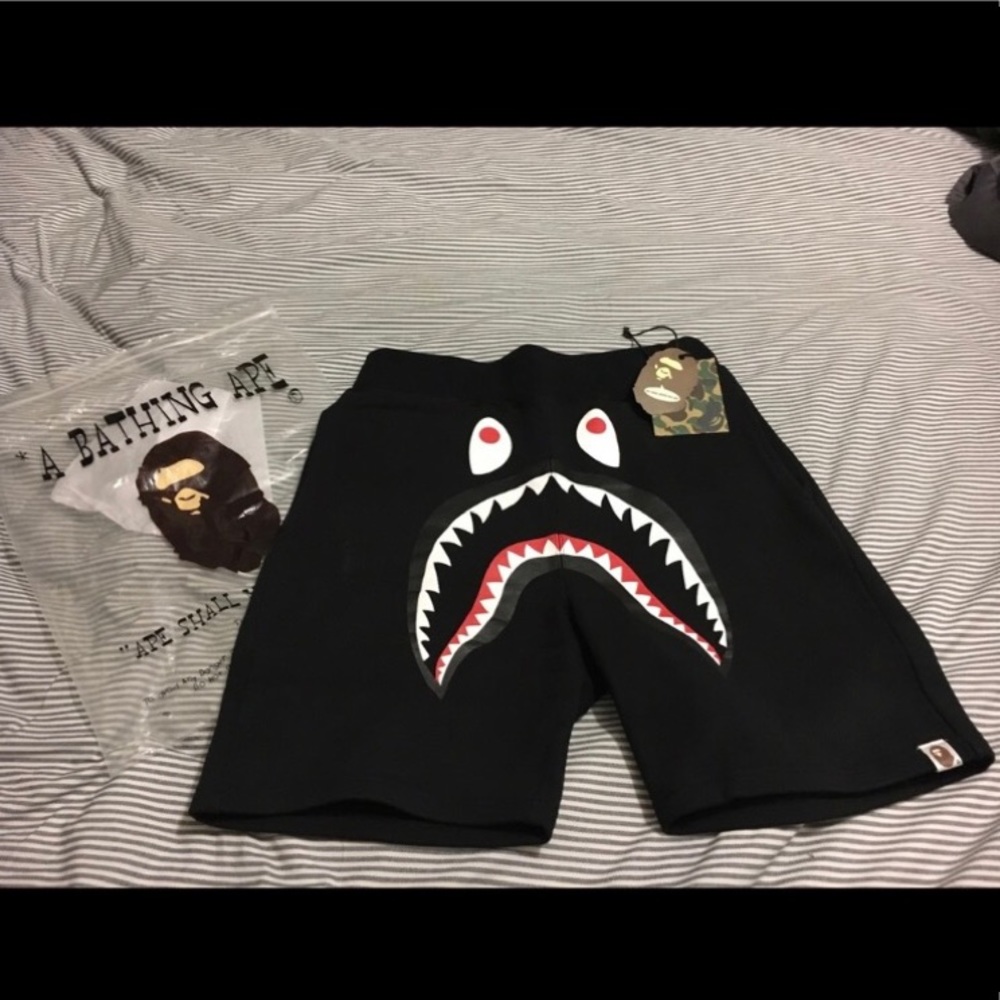 FLASH SALE Used black Bape shorts