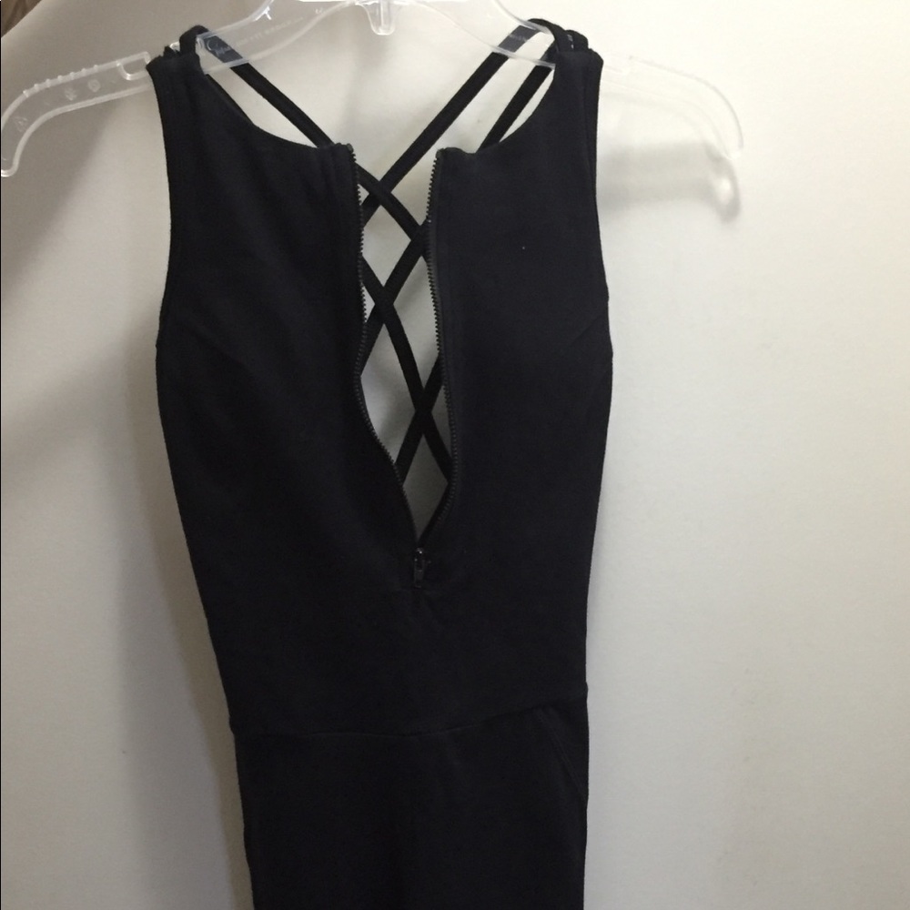 Black forever 21 athletic jumpsuit