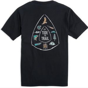 Tide to trail black tee