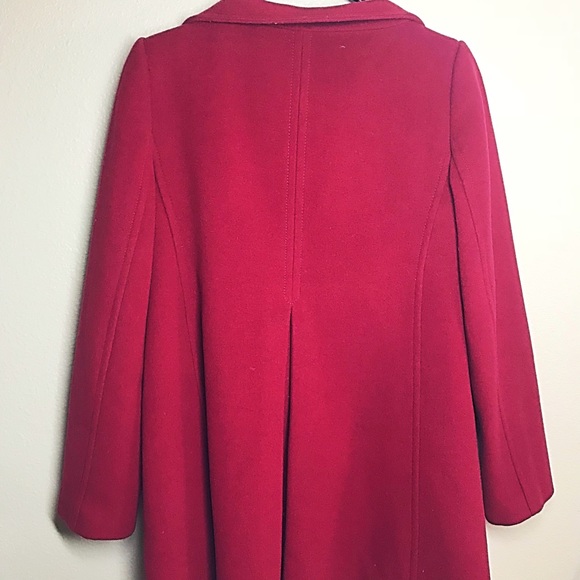 Red button down jacket. - Picture 2 of 3