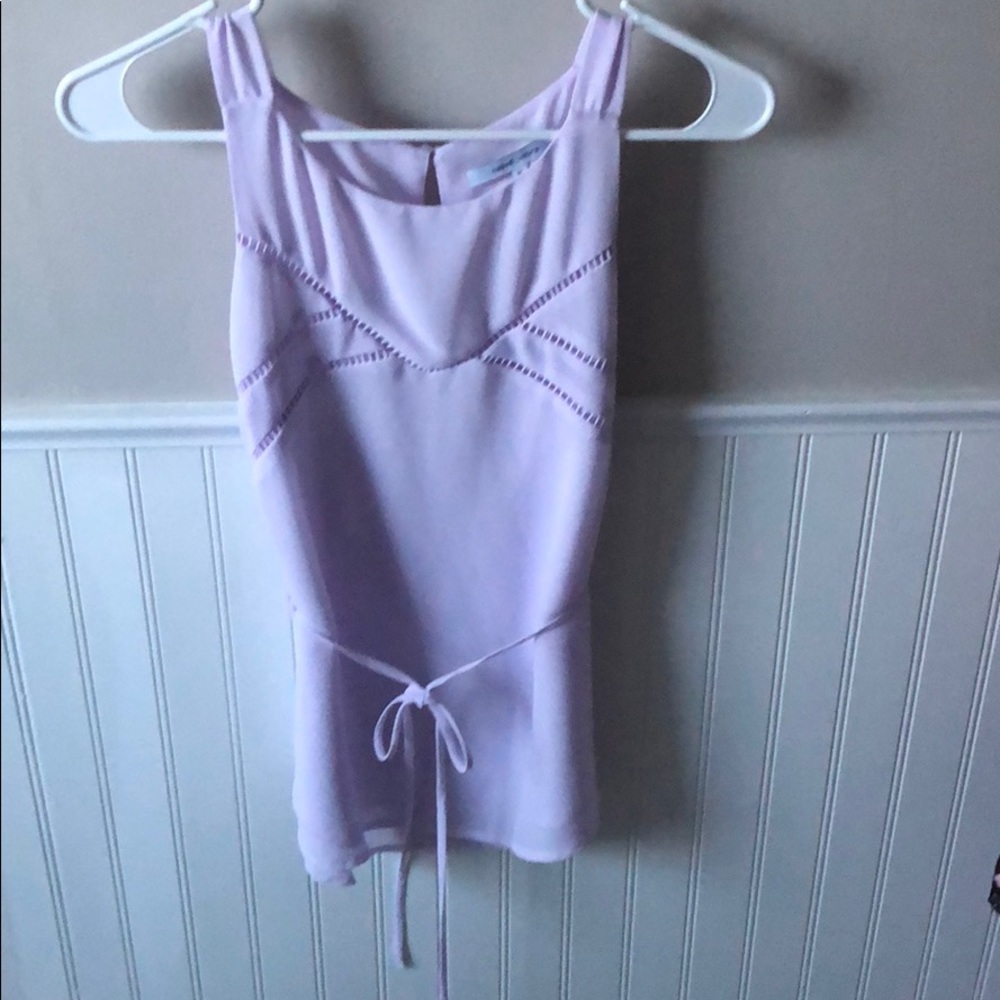 Lavender cut out detail front tank