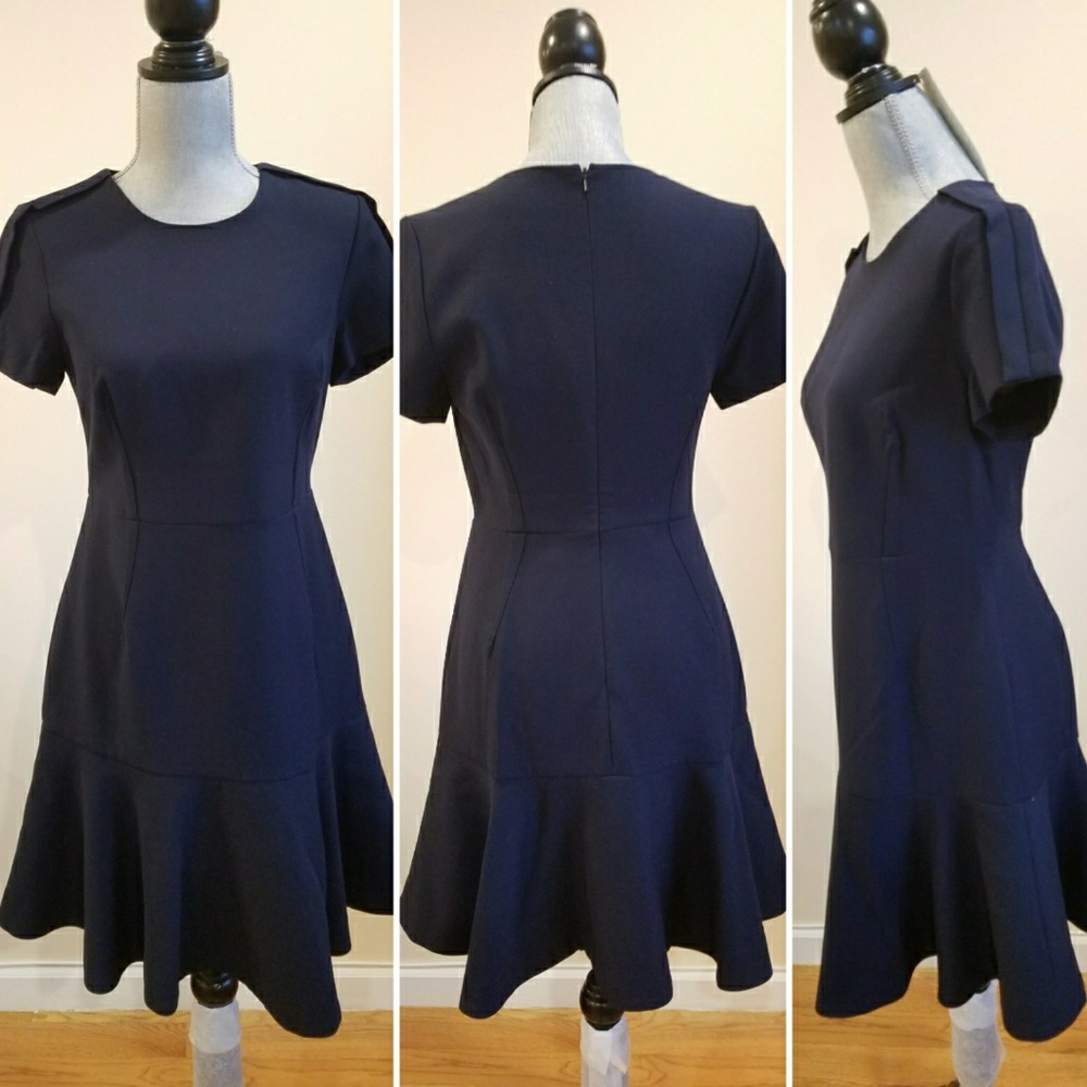 Dark Navy Flare Dress