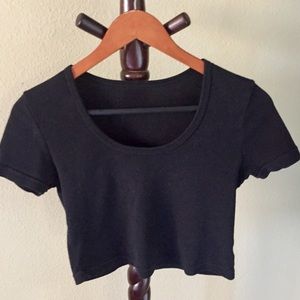➕American Apparel Baby Rib Cropped Tee➕