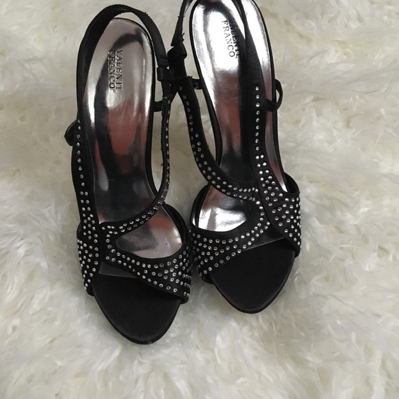 Sexy Rhinestone evening heeled sandals - Picture 2 of 4