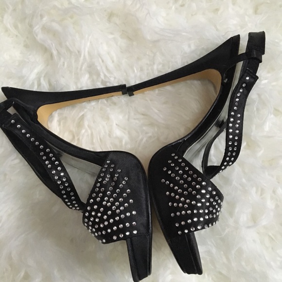 Sexy Rhinestone evening heeled sandals - Picture 3 of 4