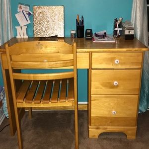 Desk with matching chair
