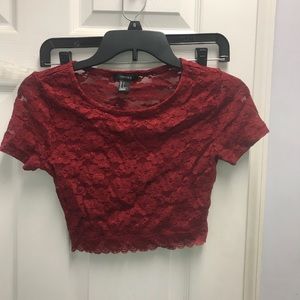 Lace crop top