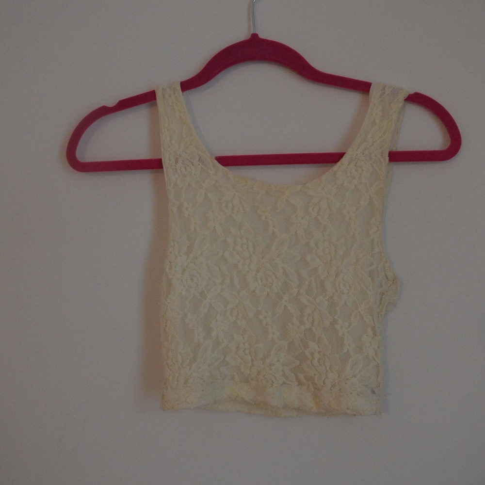 Urban Outfitters lace crop top