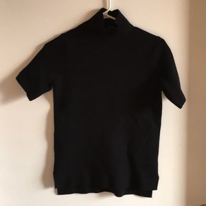 Zara Black Turtleneck Short Sleeves Sweater-Size S