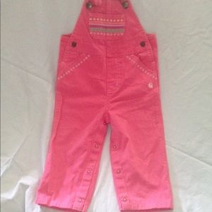 Pink carhartt 18m overalls.