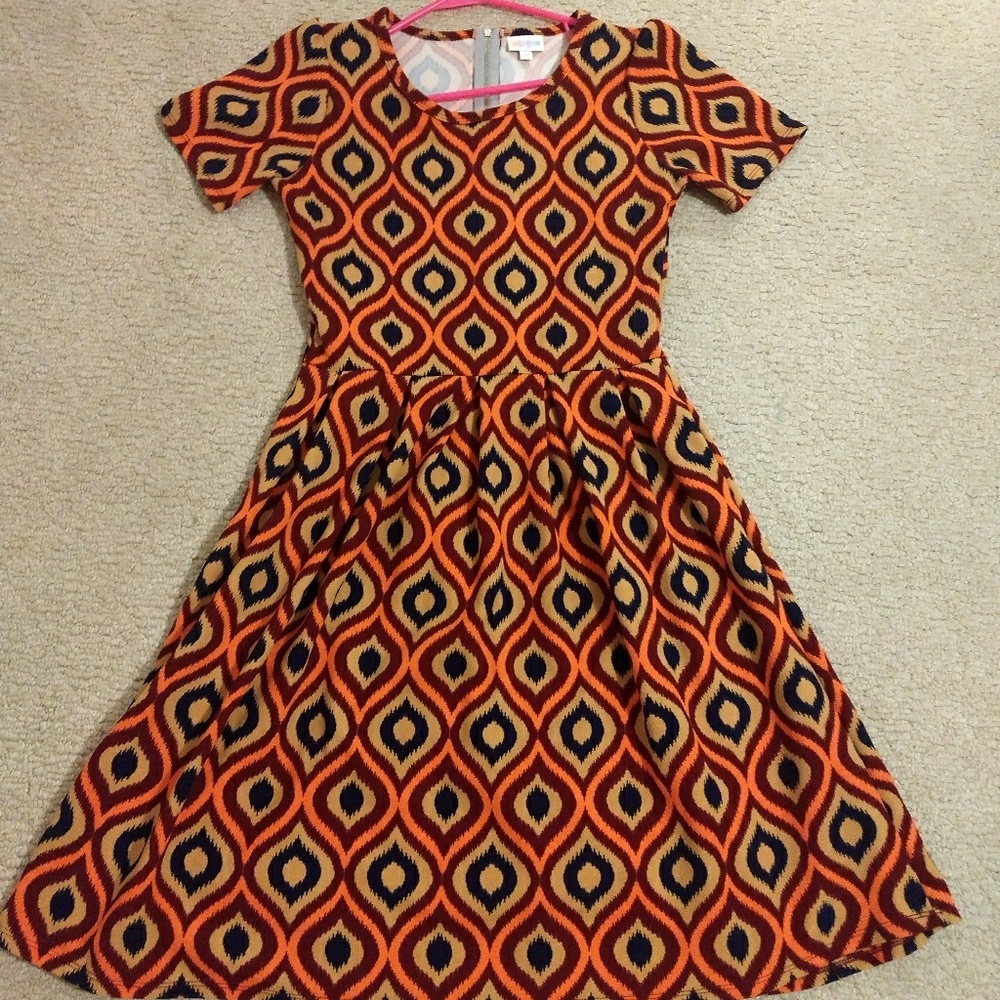 Lularoe Amelia fall colors size medium