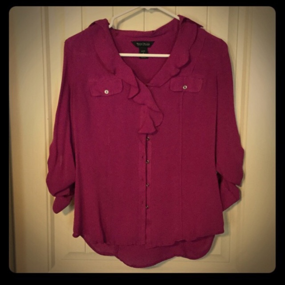 Magenta button up! wHBM!