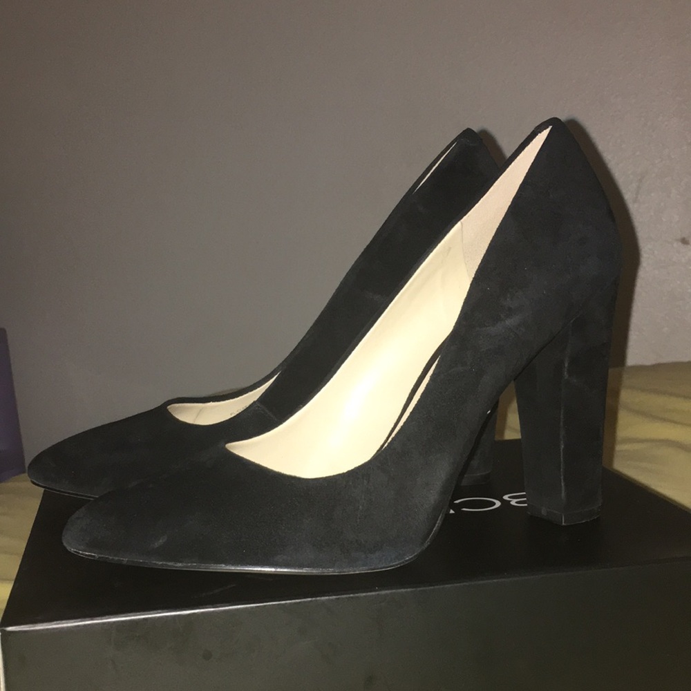 BCBGeneration Black Thick Heels