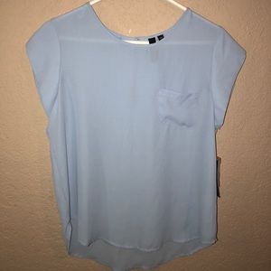 Soft blouse with short sleeves