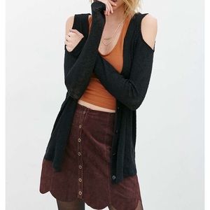Urban outfitters cold shoulder cardigan