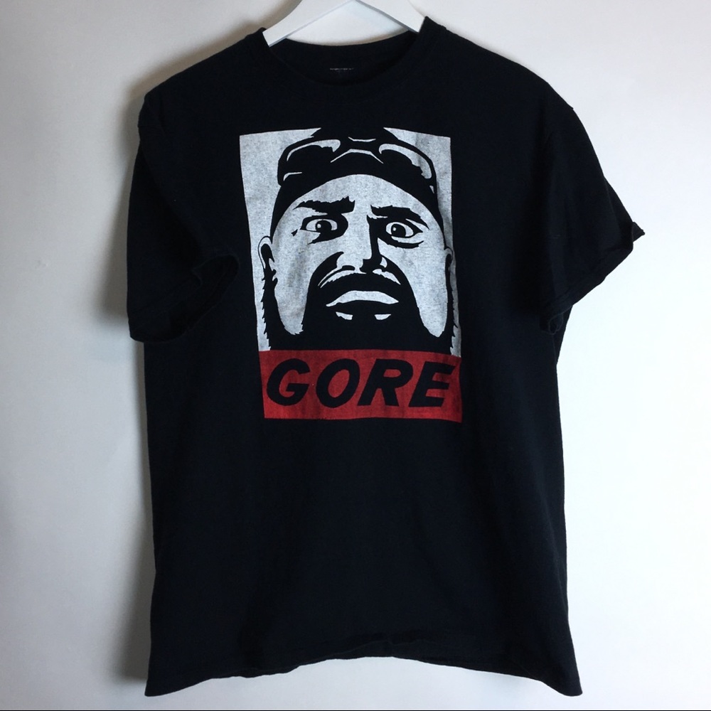 Rare Gore 100% Cotton Graphic Tee Large Black