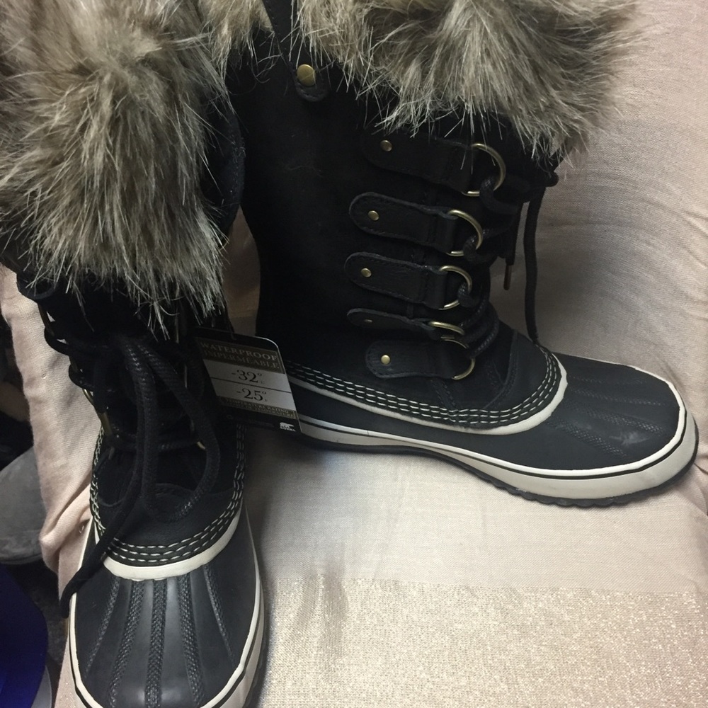 Sorel Womens Black Joan of Artic Boots....NEW - Picture 2 of 8
