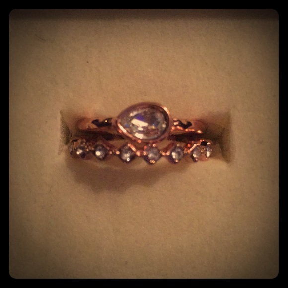Premier Designs Jewelry - Rose Gold Ring set