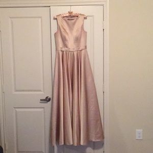Champagne bridesmaids dress
